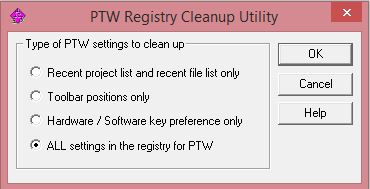 PTW Registry Cleanup