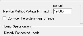 Load flow study PTW V8.0