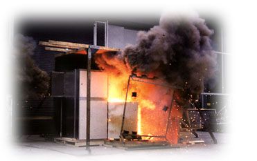Arc flash in a switchboard